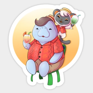 Tropical buddies Sticker